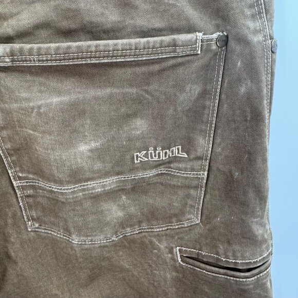 Kühl Rydr Mens Pants 34x33 Relaxed Fit Durable Cotton Blend Outdoor Wear Brown - Picture 7 of 12